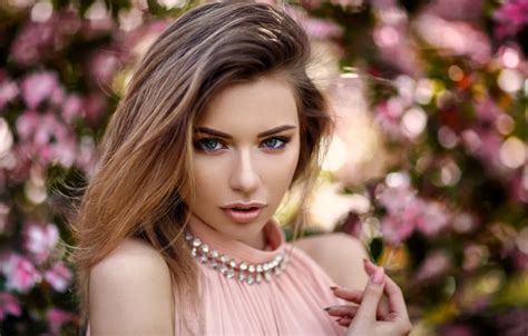 Обои Girl pearl blue eyes model beauty lips face blonde на телефон и рабочий стол раздел