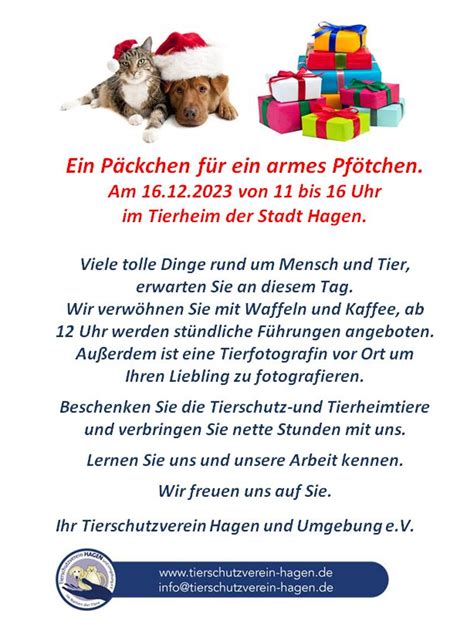 Ein Päckchen für ein armes Pfötchen 16 12 2023 Den Wuschzettel finden