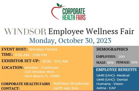 Carrier Registration Windsor Florida Corporate Health Fairs Florida