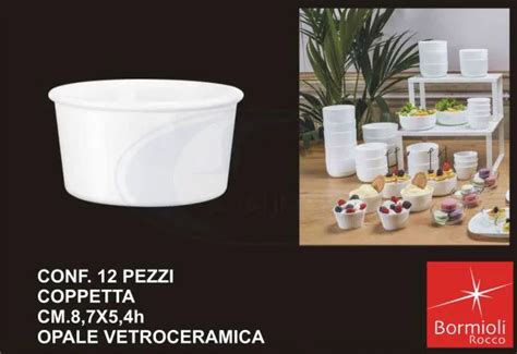 Bormioli Rocco Coppetta Aromateca Gelato Confezione 12 Pezzi Cm 87x5