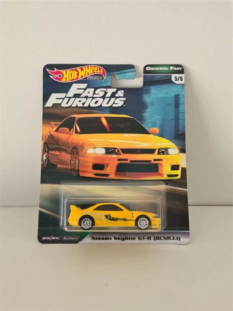 HOT WHEELS PREMIUM Fast Furious NISSAN SKYLINE GTR BCNR EUR