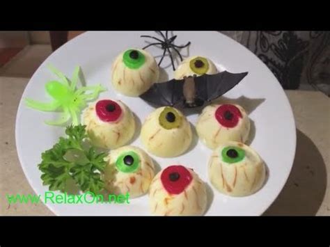 Блюда на Хэллоуин Глаза Зомби - YouTube