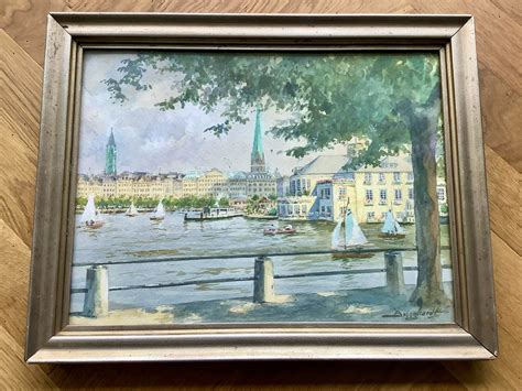 Gustav Burghardt Zomers Hamburg Kopen Bied Vanaf Kunstveiling Nl