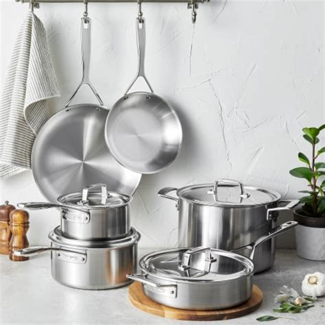 Demeyere Essential Ply Pc Stainless Steel Cookware Set Pc Kroger