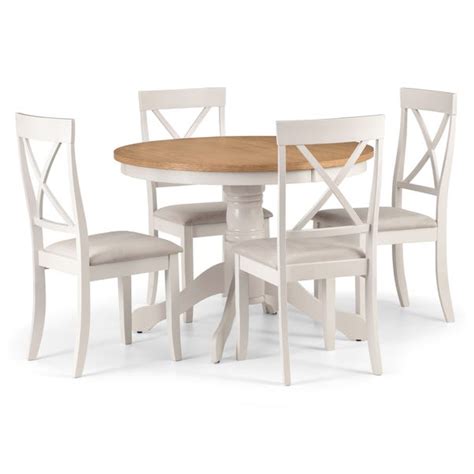 Davenport Round Dining Table With 4 Chairs Dunelm