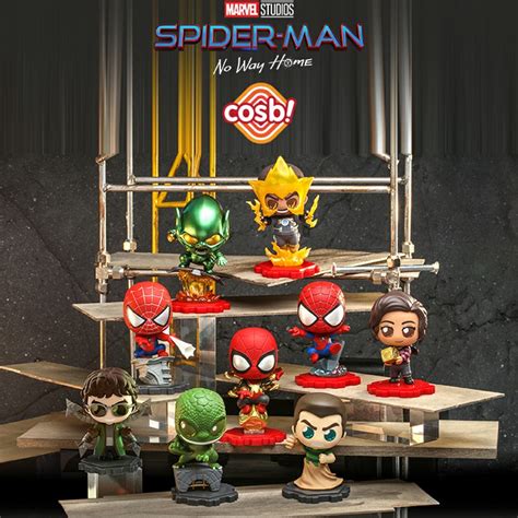 HOT TOYS HOT TOYS COSBI BOBBLE HEAD COLLECTION MARVEL SPIDERMAN NO WAY HOME SERIES FULL SET