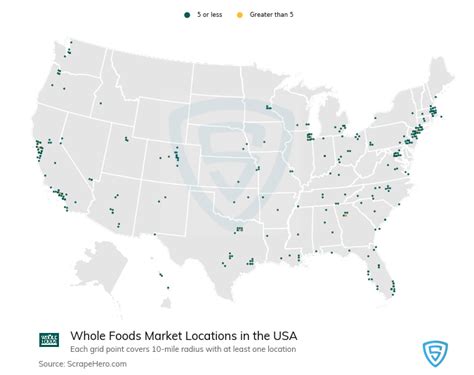 Number of Whole Foods in USA - 2021 Store Location Analysis