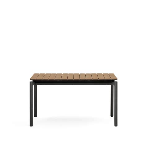 Canyelles Уличный раздвижной стол черный 140 (200) x 90 см от La Forma ...