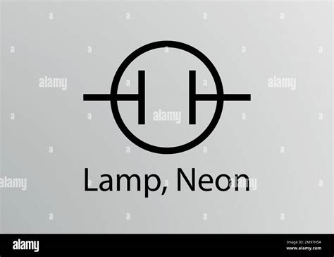 Lamp Neon Engineering Symbol Vector Symbol Design Engineering Symbols