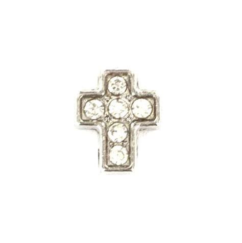 Floating Charm Kreuz mit Strass - Julies