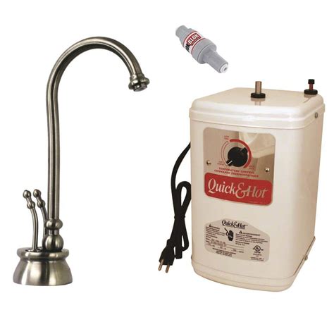 Westbrass In Docalorah Handle Hot And Cold Water Dispenser Faucet With Instant Hot