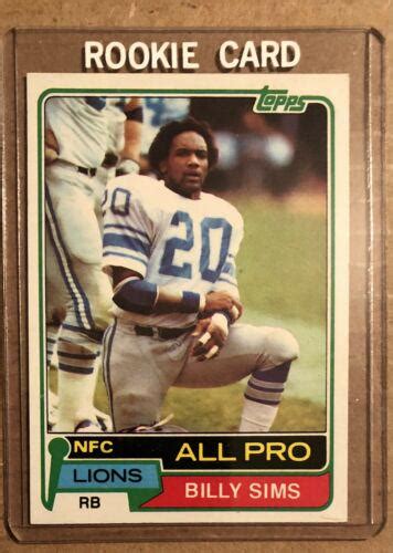 Billy Sims Prices Rookie Topps Football Cards