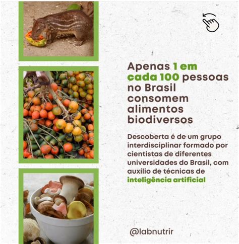 Estudo científico revela baixo consumo de alimentos biodiversos no