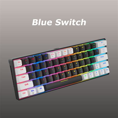 Zifriend Za Keys Hot Swappable Rgb Backlit Mechanical Keyboard Detachable Type C Wired