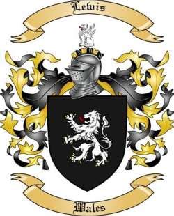 Lewis Family Crest from Wales by The Tree Maker