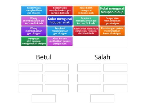Kitar Karbon Dan Kitar Oksigen Ordenar Por Grupo