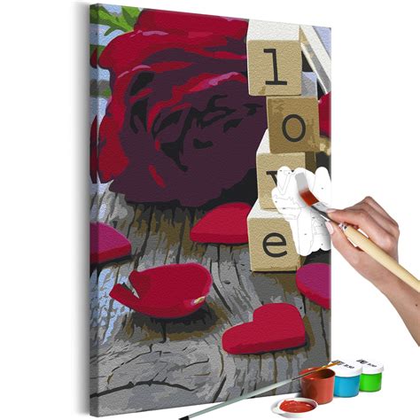 Acheter peinture par numéros Love Blocks KunstLoft