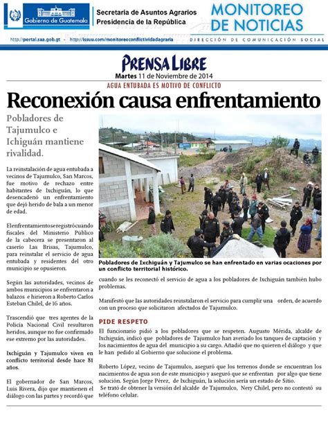 Reconexion Causa Enfrentamiento By Monitoreo De Noticias