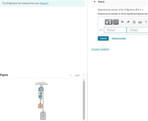 Solved The 20-kg block A is released from rest. (Figure 1) | Chegg.com 