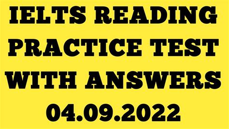 IELTS READING PRACTICE TEST 2022 WITH ANSWERS IELTS READING IELTS