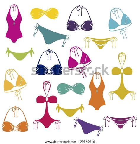 Illustration Bikini Icon Swimsuit One Two Stock Vector Royalty Free Shutterstock