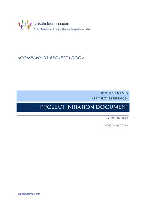 Pid Project Initiation Document Template Stakeholdermap