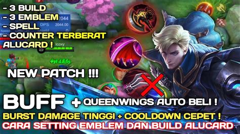 New Patch Cara Setting Emblem Dan Build Alucard Tersakit