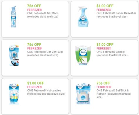 Febreze Printable Coupons