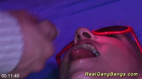 Her First Gangbang Fuck Party