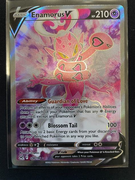 Pokemon Card Enamorus V Full Art Swsh Lost Origin