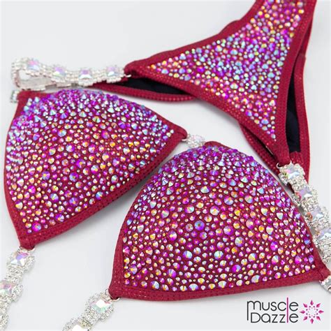Ruby Red Competition Bikini CB Etsy Canada