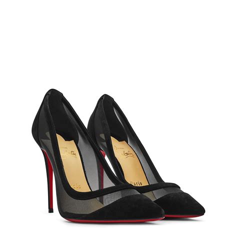 Christian Louboutin Galativi Mesh 100 Women Stiletto Heels Flannels