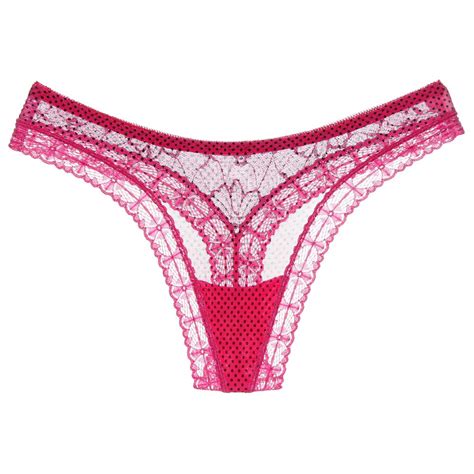 Calcinha Fio Dental Renda Hangar Moriah Pink Lingerie