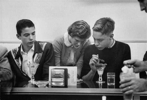 Teenagers Socializing At A Soda Fountain West Hartford Connecticut