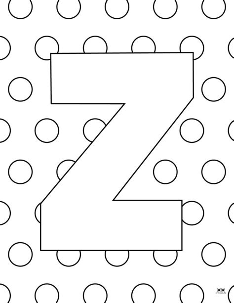 Letter Z Coloring Pages - 15 FREE Pages | Printabulls