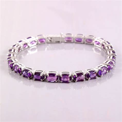 Natürliche Amethyst Armband brillante Oval geschnitten Etsy