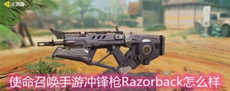 使命召唤手游冲锋枪Razorback怎么样 冲锋枪Razorback数据详解 服务器之家