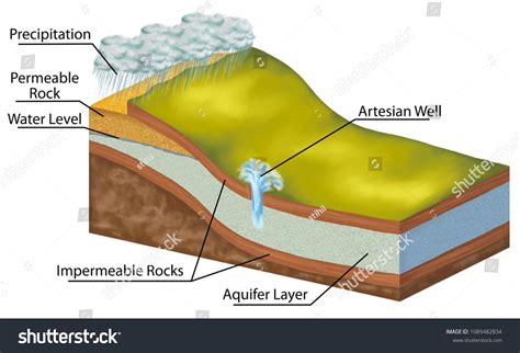 Groundwater Layer Groundwater Follows Water Cycle In Nature