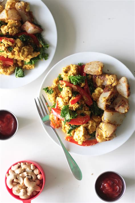 BEST Tofu Scramble with Roasted Cashew Crema | Pasta-based Vegan Recipes