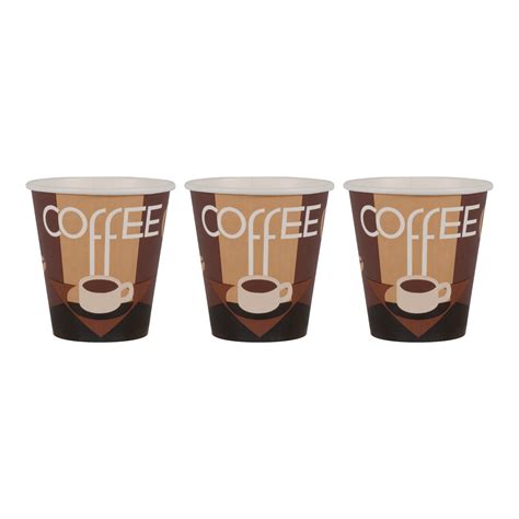 Coffee Cups Pure Wood Pulp Disposable Hot Drink Takeout Milky Tea Single Wall Coffee Cups With