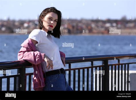 Dark Hair Female Bridge Hi Res Stock Photography And Images Alamy