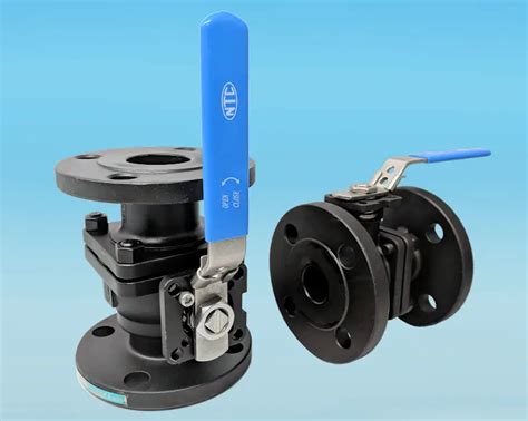 Ball Valve 2 Pce Full Bore Flanged DIN PN40 Direct Mount Carbon Steel