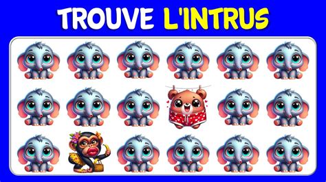 Trouve L Intrus Moji Facile Impossible Youtube