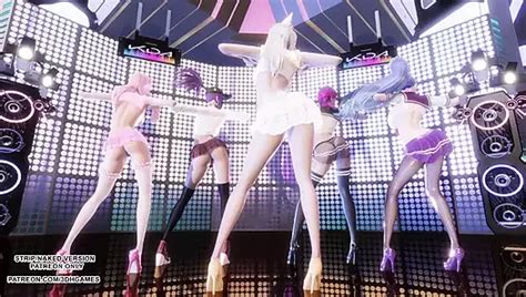 R Mmd Kda Popstars Ahri Akali Evelynn Kaisa Nude Dance Feat Razzyb XHamster