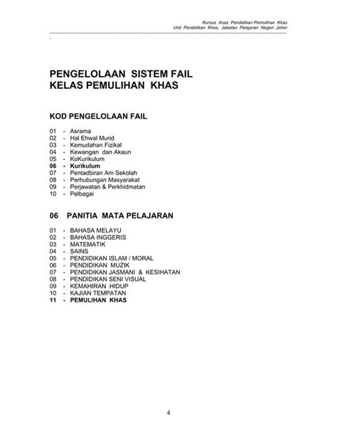 Pengurusan Bilik Darjah Dan Sistem Fail PDF