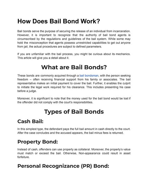 how does bond work for jail 2