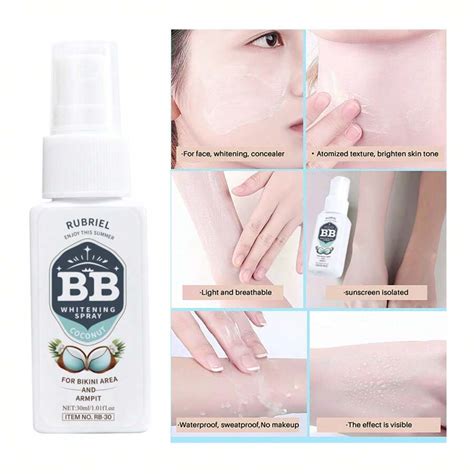 Body Whitening Spray Coconut Body Whitening Spray For Bikini Area And