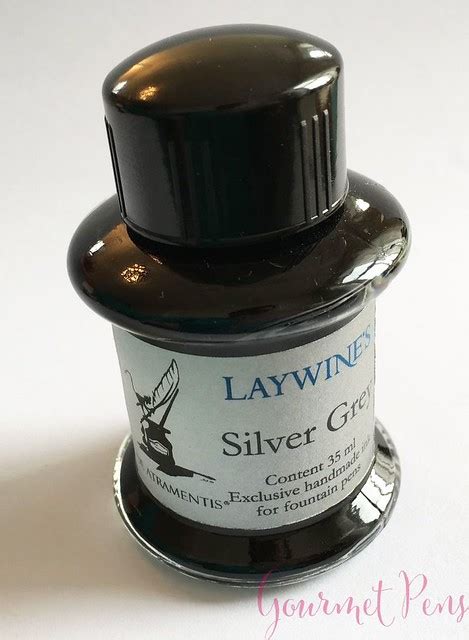 gourmet pens ink shot review atlaywines silver grey