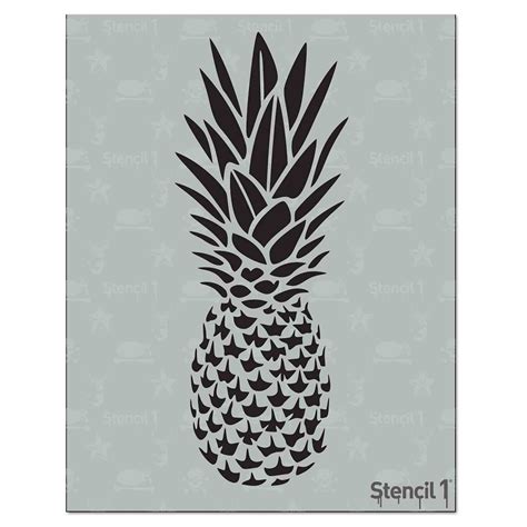 Pineapple Stencil (8.5″x11″) | Stencil 1