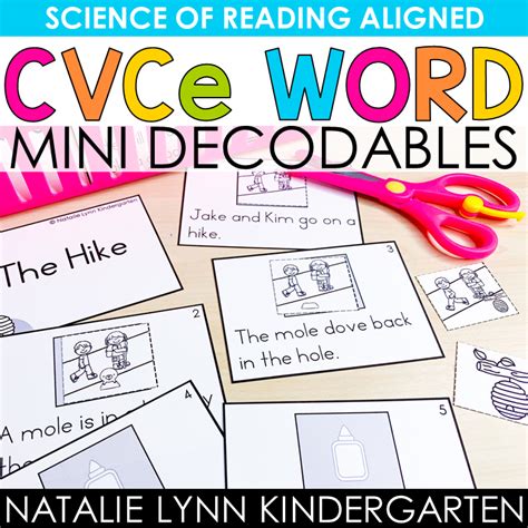 Cvce Word Mini Decodables Science Of Reading Kindergarten Decodable Readers